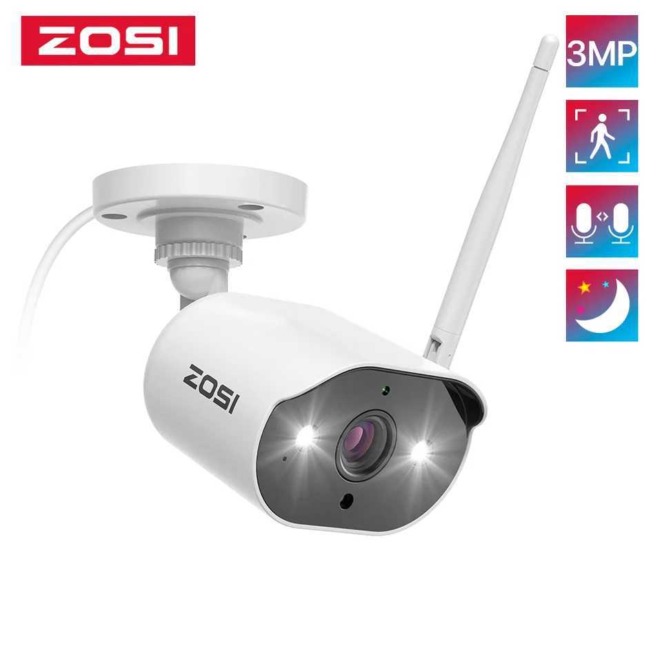 ZOSI ZG3023A Add-on Camera 3MP WiFi Security Camera Outdoor Indoor IP Network Camera Only Compatible with ZOSI NVR RecroderM240806