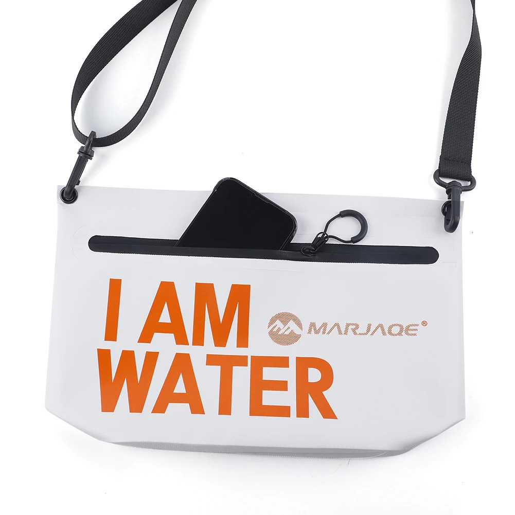 Waterproof swimming bag with zipper PVC diving shoulder highcapacity portable multifunctional outdoor sports storage 240808