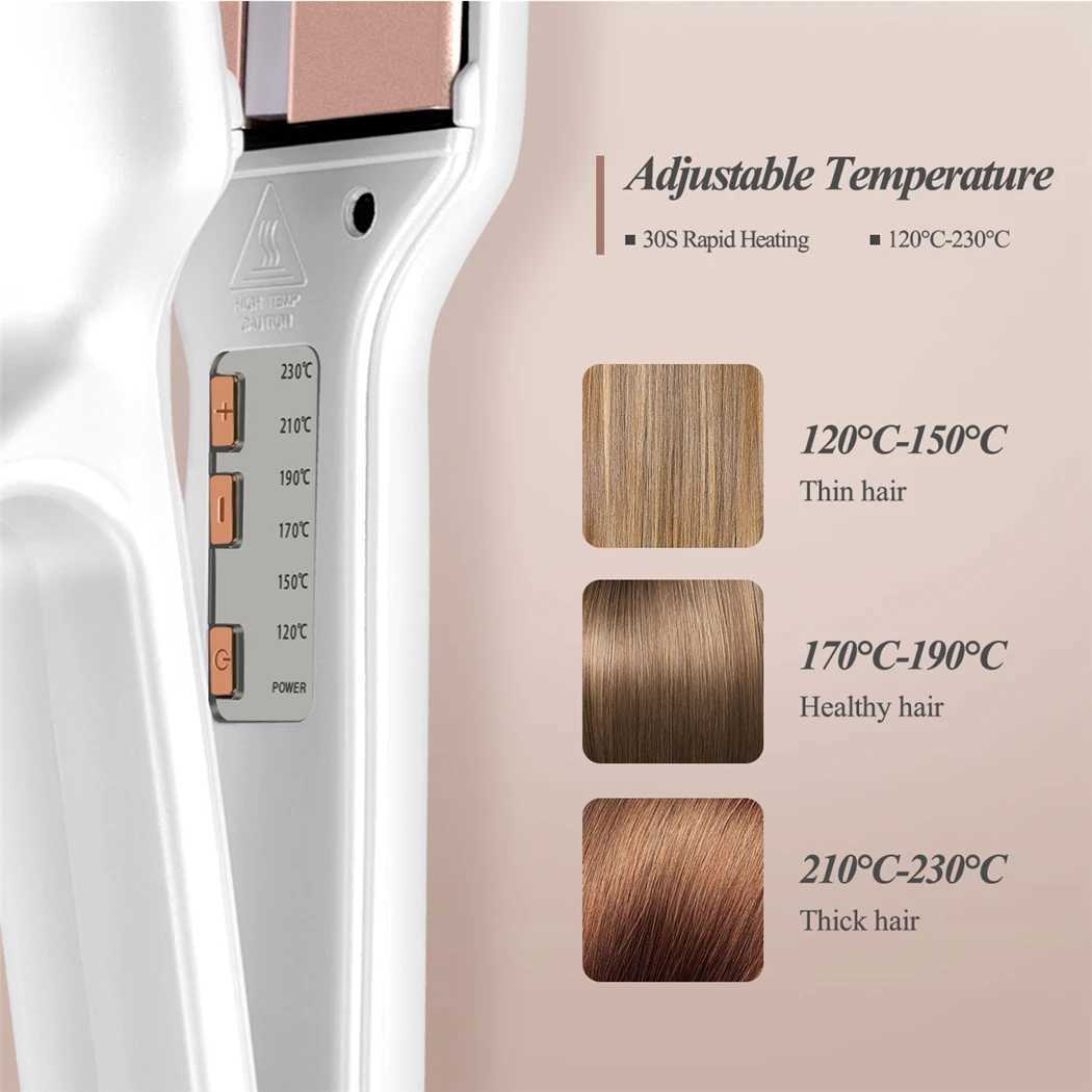 CkeyiN 58mm professional straightener ultra wide straightening plate flat iron electric straightener styling tool W240807