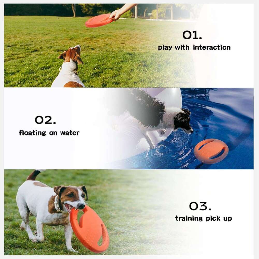 DLDER Disc Toys, Toys,Indestructible,Chew Toys Aggressive Chewers Indoor & Outdoor,Floating Water&courtyard Pool Beach Flying Toy for Medium L
