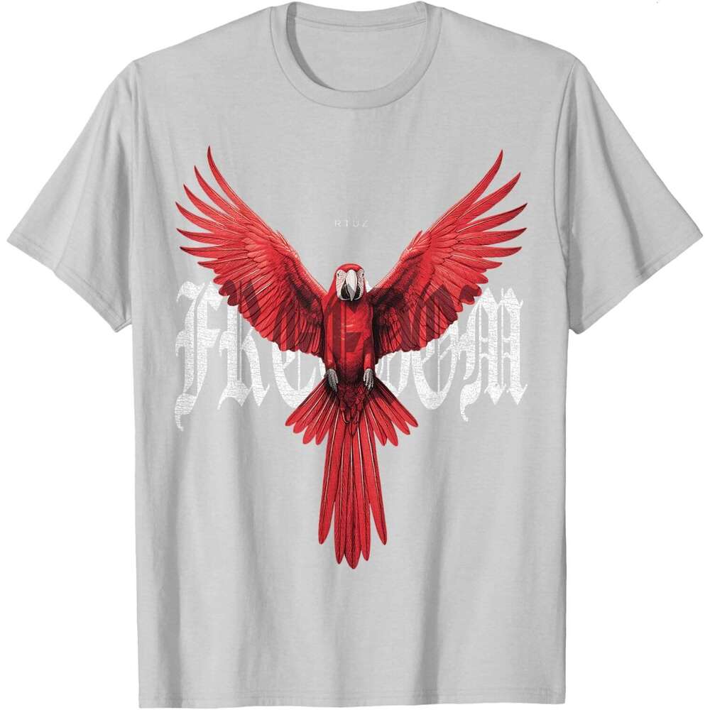 2025S Fashion Designer T Shirt For Mens Parrot Pradies Bird Aw Parrot T Shirt Shirts Tshirt Graphic Tee Casual Tops Clothes Short Sleeve