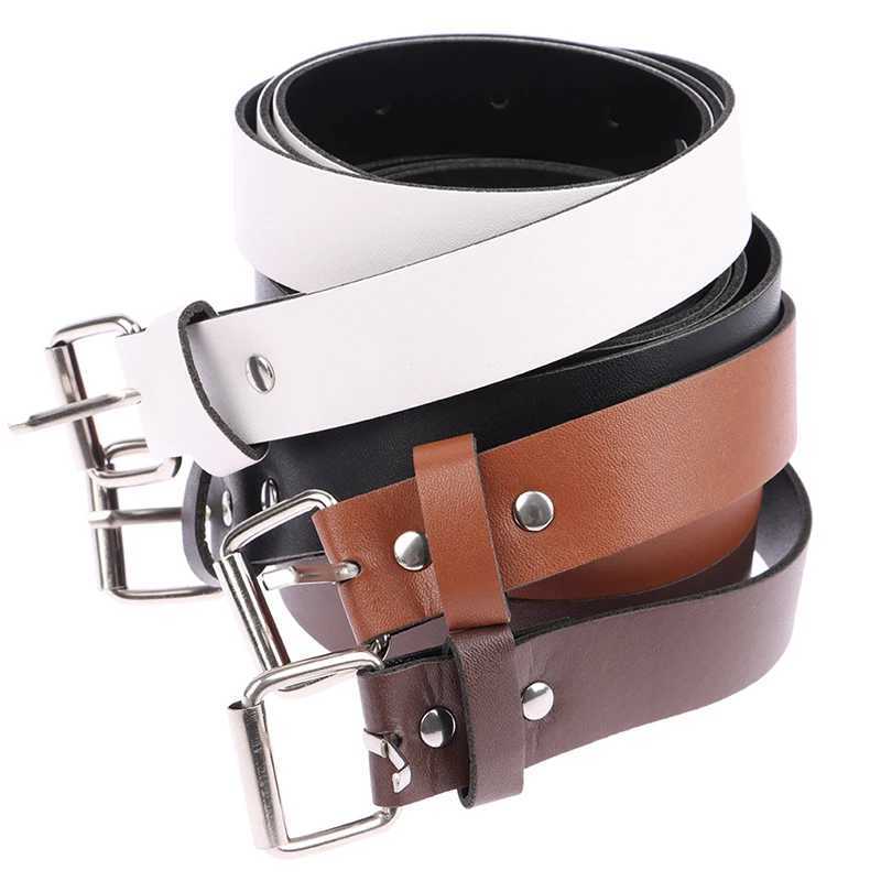 Mens leather belt high-quality designer reversible buckle business denim casual belt 2.3cm belt W240807