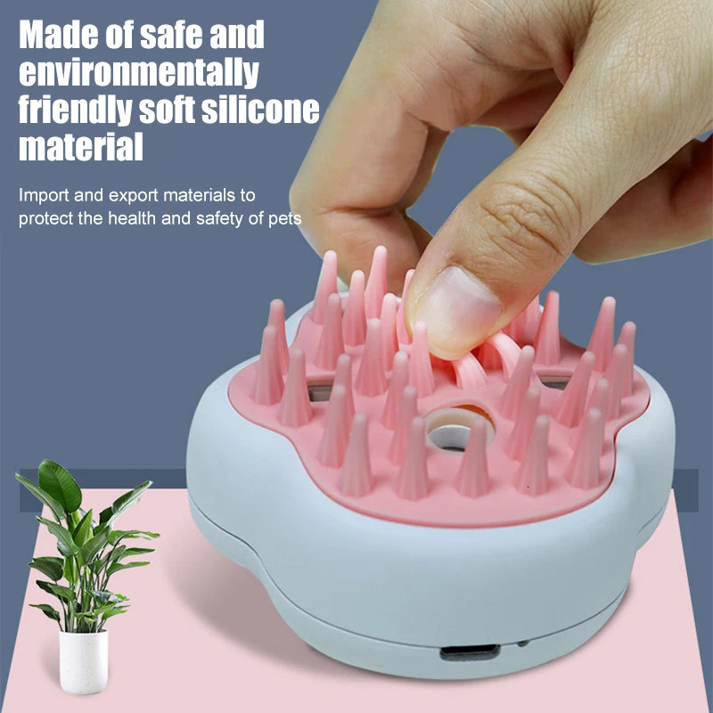 Cat steam brush steam dog brush 4 in 1 electric spray Cat brush used for massage pet grooming comb removal comb real 240807