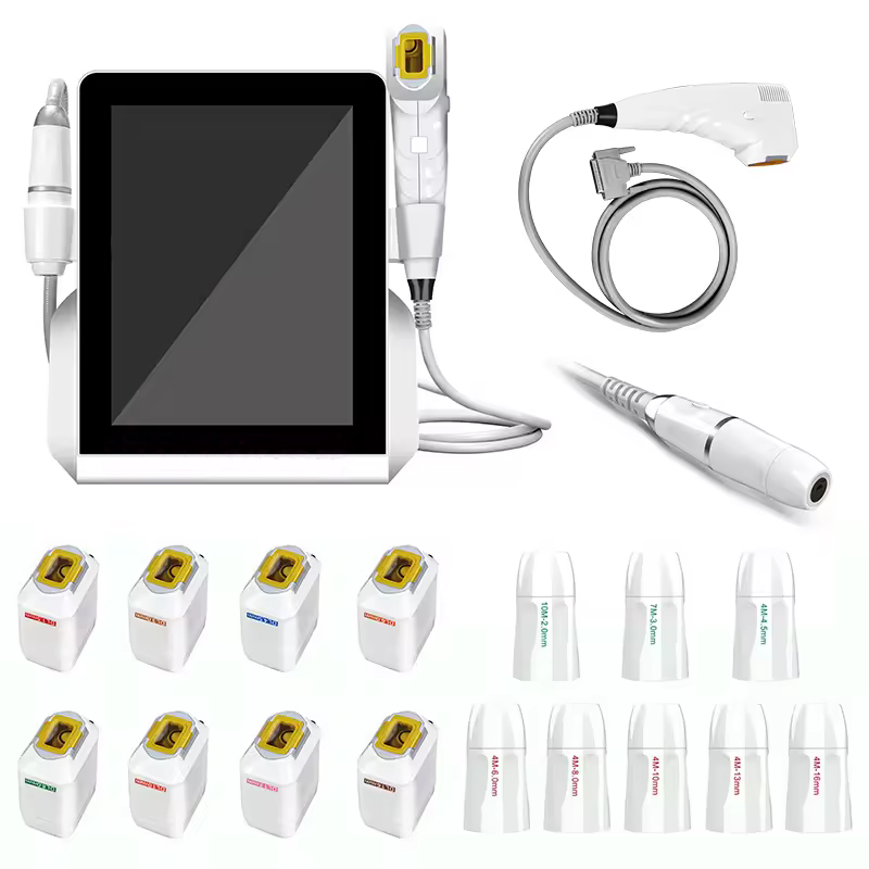 High End Ice Vmax HIFU Skin Rejuvenation Face Elasticity Restoration Collagen Boosting SMAS Wrinkle Removal Focused Ultrasound Anti-Aging Beauty Machi