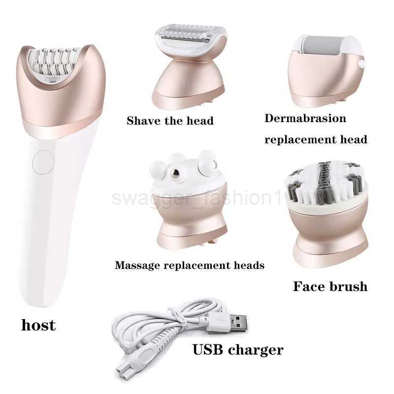 Kemei Electric Female Epilator Womens Shaver Leg Body Hair Removal Lip Chin Hair Removal Ladys Bikini Trimmer Facial DepilatorXJ240808 - view 6