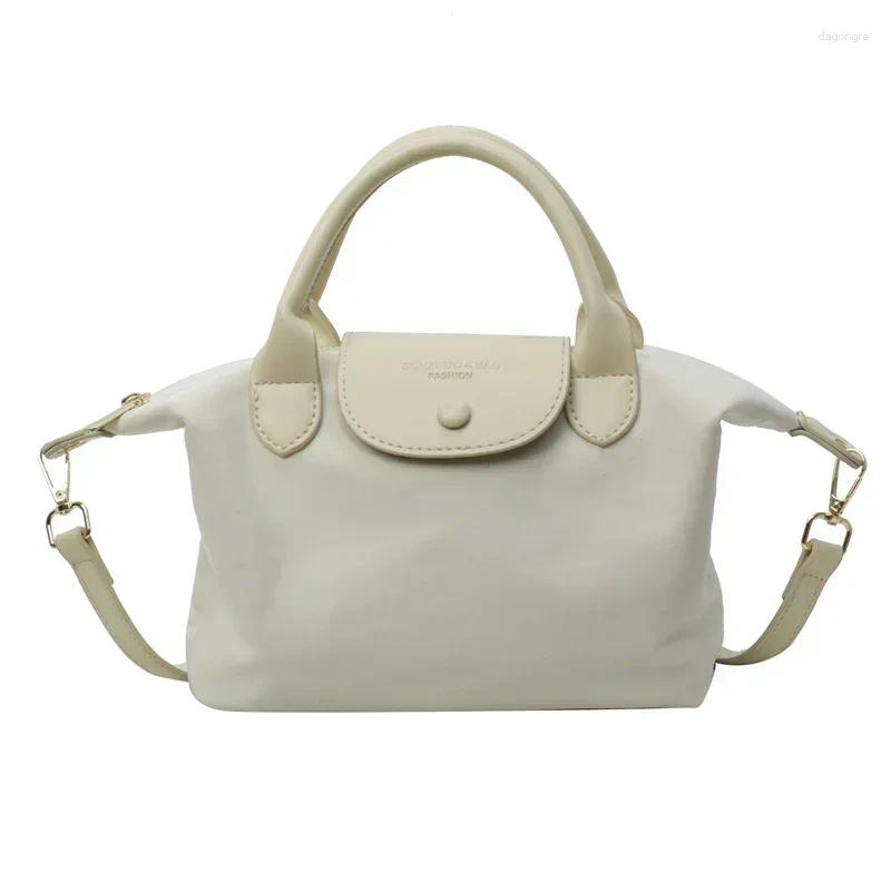 Totes 2024 Summer Solid Color Versatile Handbag Small And Lightweight Casual Shoulder Bag Light Oxford Cloth Crossbody 1045