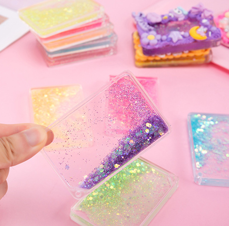 Creative handmade DIY key holder account accessories for Flowing Sand Gouka bricks, Ins style high aesthetic Flowing chuck wholesale