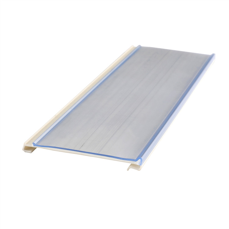 Two color label clip supermarket shelf label strip display cabinet label strip price strip transparent label