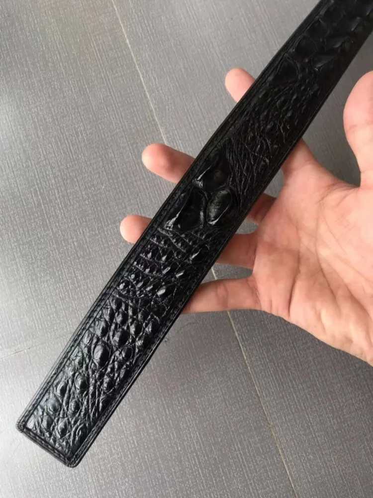 Crocodile leather luxury belt mens retro business casual mens trousers belt fashionable high-quality belt W240807