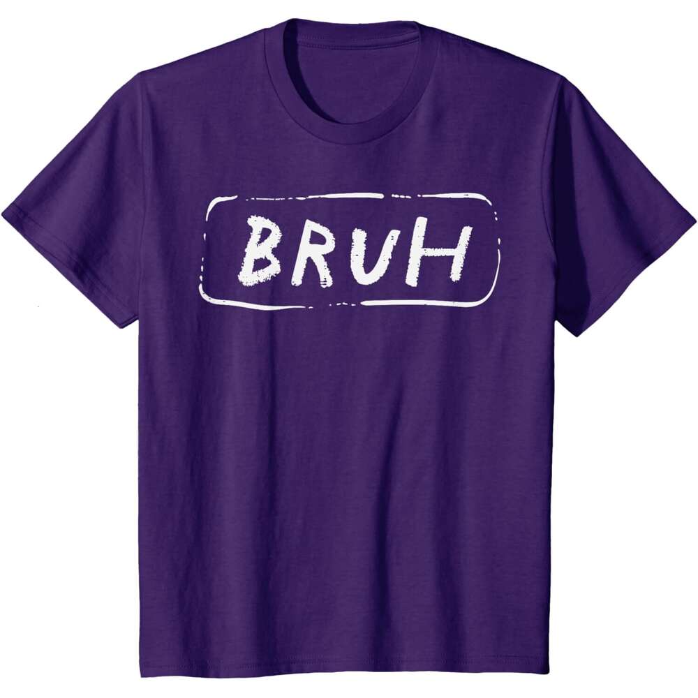 Tshirts T shirt for Mens Womens Bruh Funny Saying Slang Brother Meme Brah Men Women Kids TShirt Shirts Tshirt Graphic Tee Casual Tops Clothes Short sl