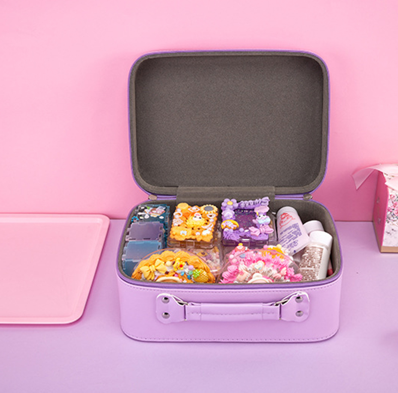 Portable Makeup Bag Handheld Large Capacity Cartoon Makeup Box Household Guka Cosmetics Storage Box