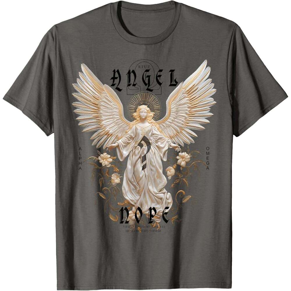 25ss Casual Summer T shirt for Mens Womens Angel Wings Guardian Holy T-Shirt Shirts Tshirt Graphic Tee Tops Clothes Short sleeve Free shipping