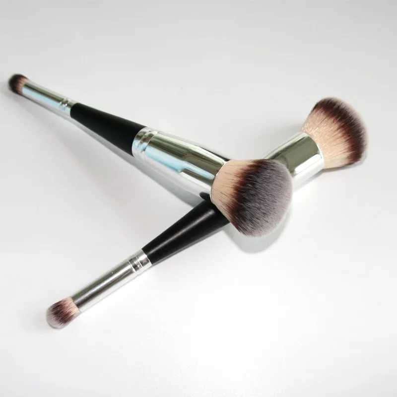 Dual-ended Foundation Concealer Makeup Brush Rounded Taperd Flawless Brush Ideal for Liquid Cream Powder Blending Concealer Y240807