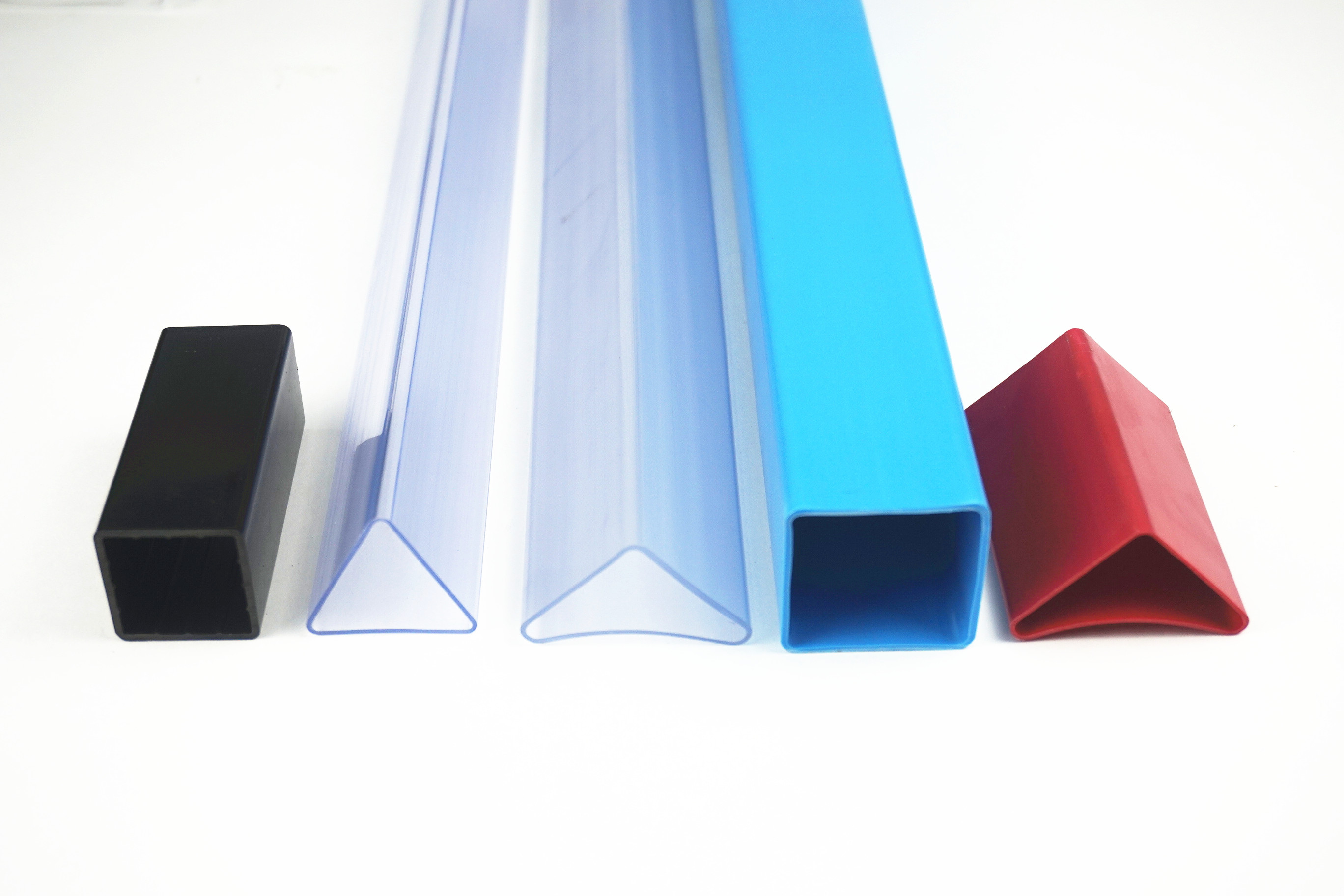 Triangle tube, PVC plastic special-shaped tube, IC electrical packaging tube, transparent tube, plastic tube, decorative tube