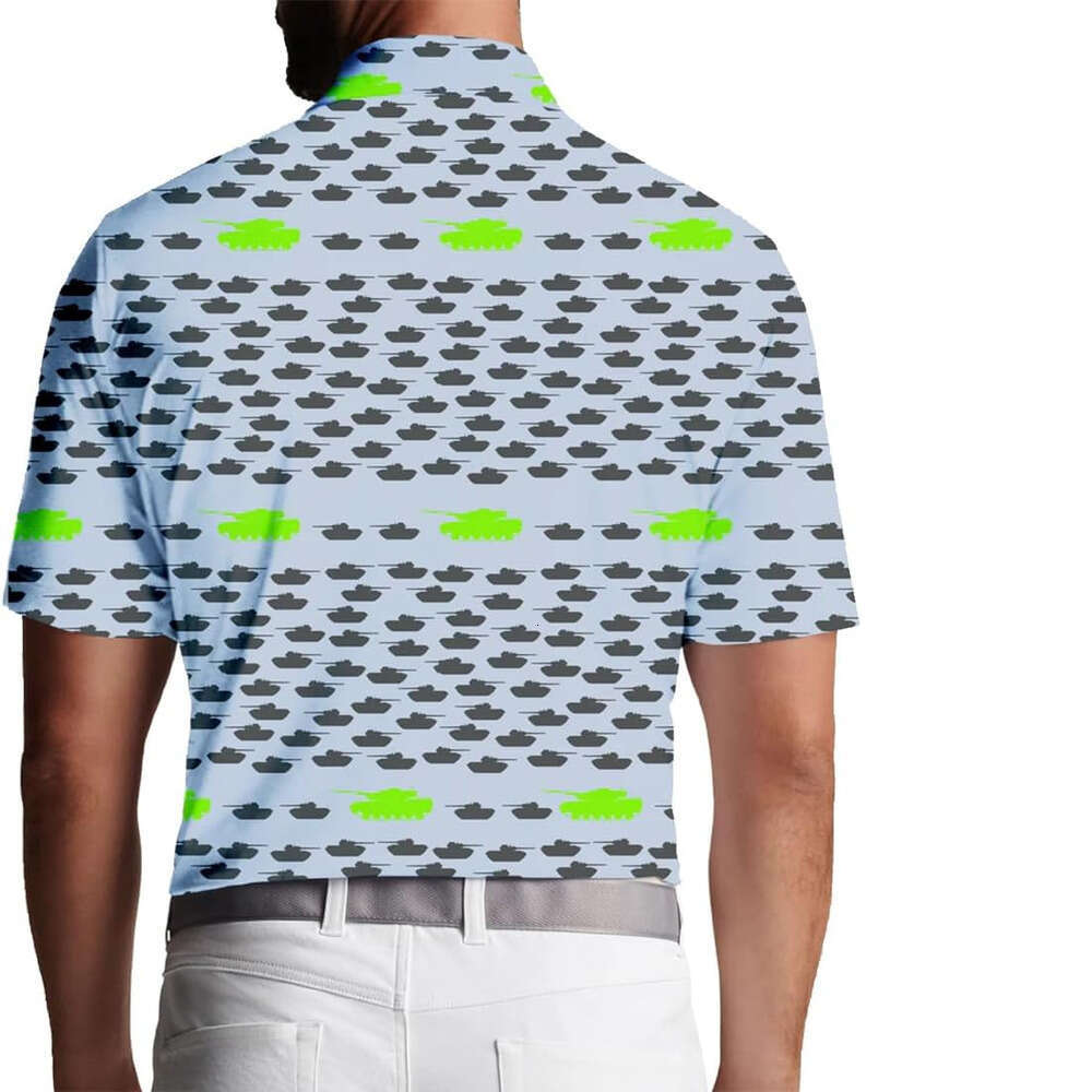 Fashion Mens Polo shirt ventilate Moisture 3D Print Wicking Quick-Dry Performance Polo Shirts for Men Polos shirts tshirt Casual tops summer clothes S