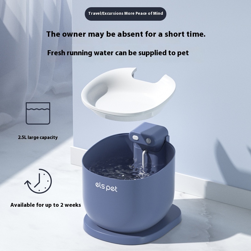 Smart Dual-Pet Recirculative Aqua Supply Device  Spacious Self-Watering System for Felines and Canines
