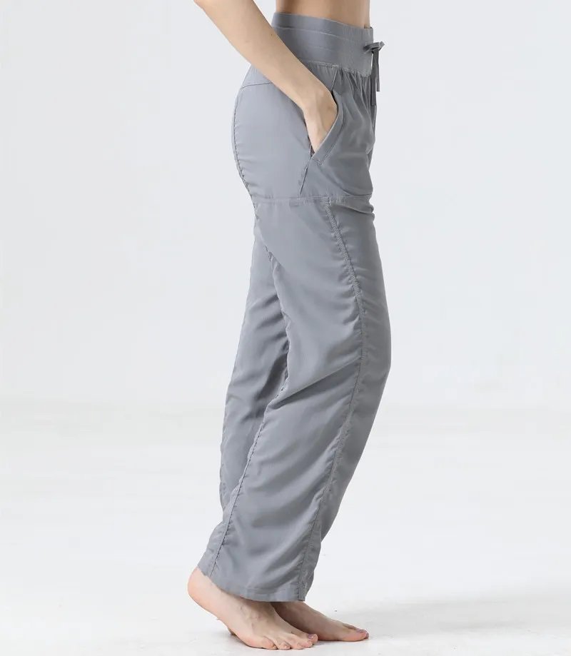 Womens Dance Studio Pant Loose Workout Mid Waist Sports For Women Casual Gym Yoga Long Wide Leg Pants Trousers RG Z260314