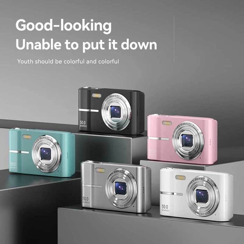 24inch retro digital camera 4K hiefinition small portable CMOS mini 50MP 16X zoom video recorder durable and easy to use 240805