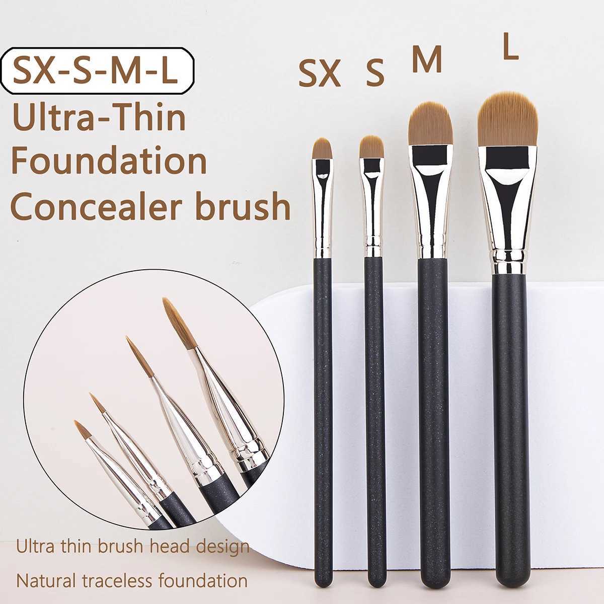 212 Flat Eyebrow Brush Ultrathin Eyebrow Makeup Brushes Flat Eyeliner Brush Thin Eye Liner Brow Contour Beauty Brush Tool Y240807