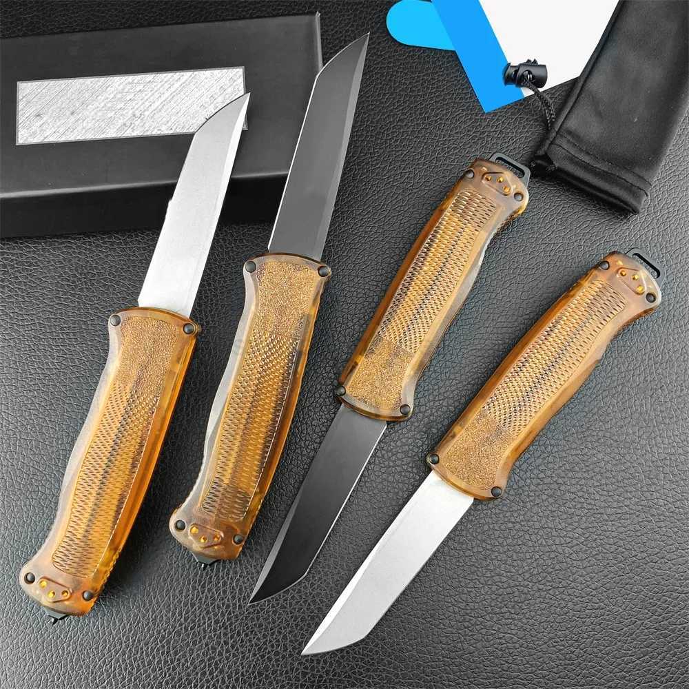 Tactical PEI Handle 5370FE Assisted Opening Knife D2 Tanto Blade Camping Hunting Knives Outdoor Pocket EDC Tools 4 StylesXJ240808