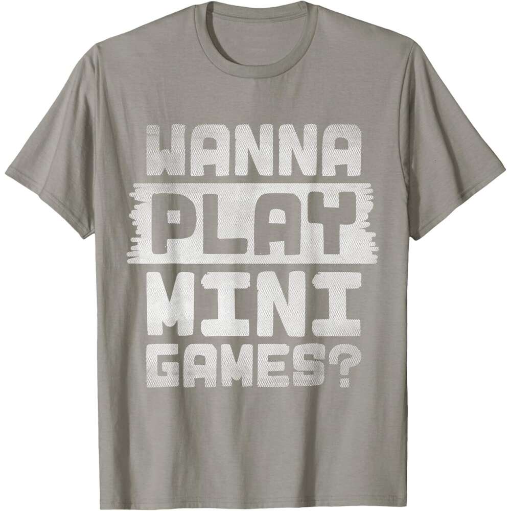 T shirt for Mens Womens Wanna Play Mini Games Monke Tag Gorilla VR Gamer T-Shirt Shirts Tshirt Graphic Tee Casual Tops Clothes Short sleeve