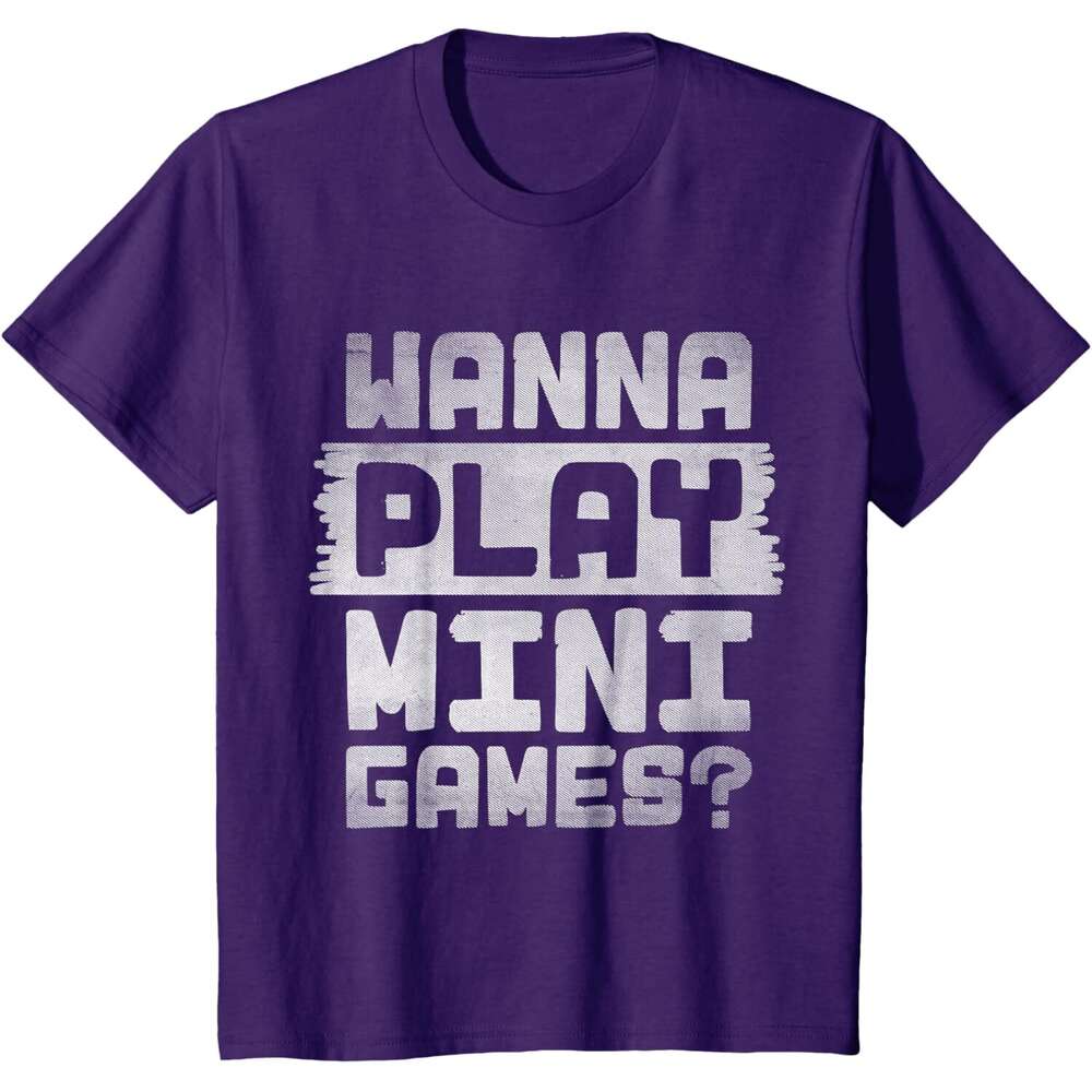 T shirt for Mens Womens Wanna Play Mini Games Monke Tag Gorilla VR Gamer T-Shirt Shirts Tshirt Graphic Tee Casual Tops Clothes Short sleeve