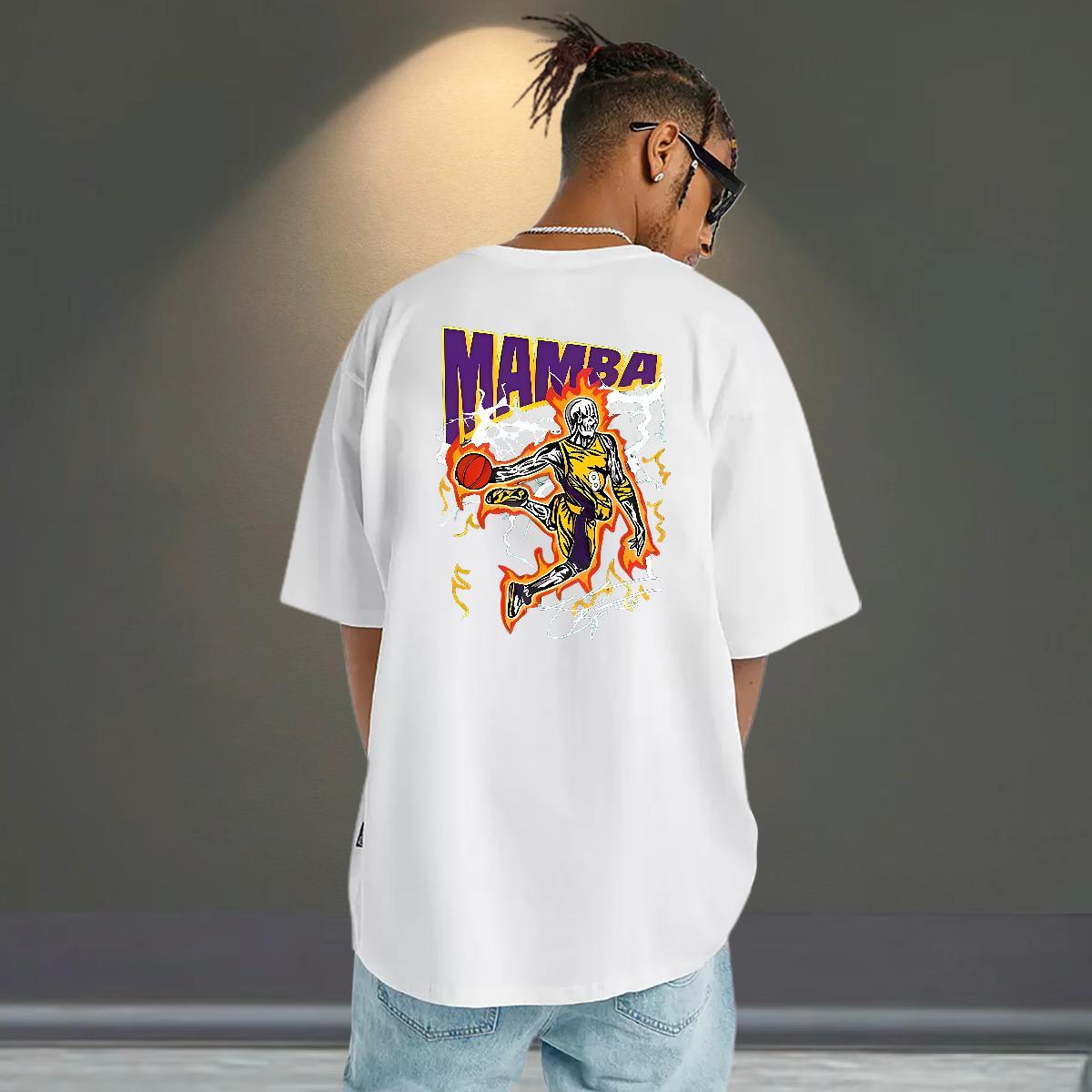 DIY T-Shirts for Men basketball Tops 230g 100% Cotton Spring Summer Designer Custom Anime Short Sleeve O-Neck Men Clothes T-Shirt