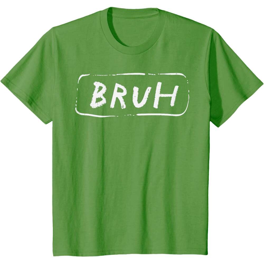 Tshirts T shirt for Mens Womens Bruh Funny Saying Slang Brother Meme Brah Men Women Kids TShirt Shirts Tshirt Graphic Tee Casual Tops Clothes Short sl