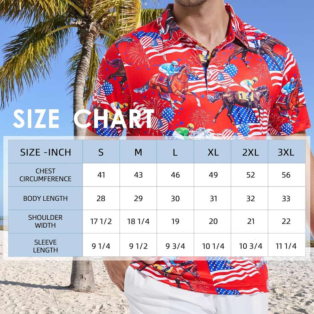 Fashion Mens Polo shirt Golf Short Dry Fit Print Moisture Wicking Performance Patterns Collared Polos shirts tshirt Casual tops summer clothes