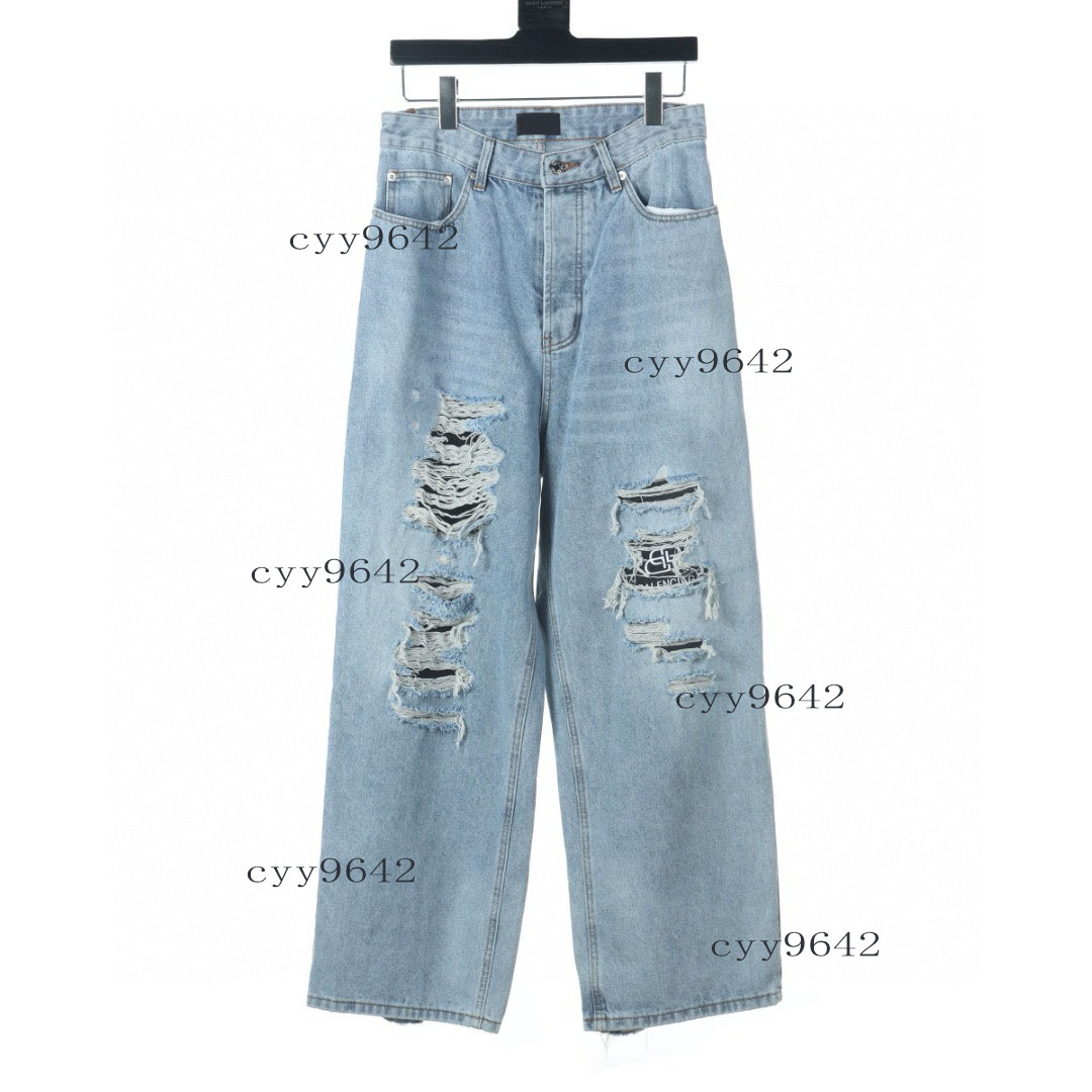 Men's Plus Size Pants Round neck embroidered and printed polar style summer wear with street pure cotton 43y14y