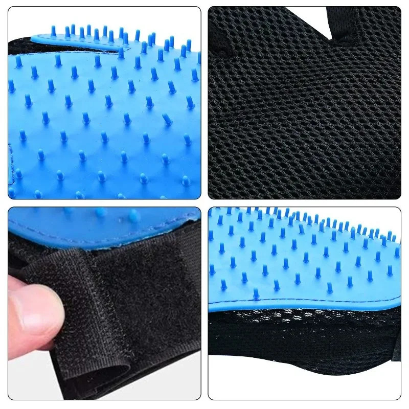 2026 New Brush Petting Grooming 180 Needles Clean Massage Gloves Things For Pet Cats And Dogs Remove Floating Hair 240807 Free Shipping