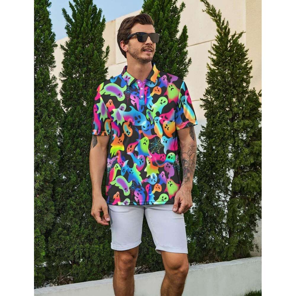 Fashion Mens Polo shirt for Funny Duck Quick Dry Golf Shirts Short Summer Casual Men Tops Tennis Shirt Polos shirts tshirt tops summer clothes