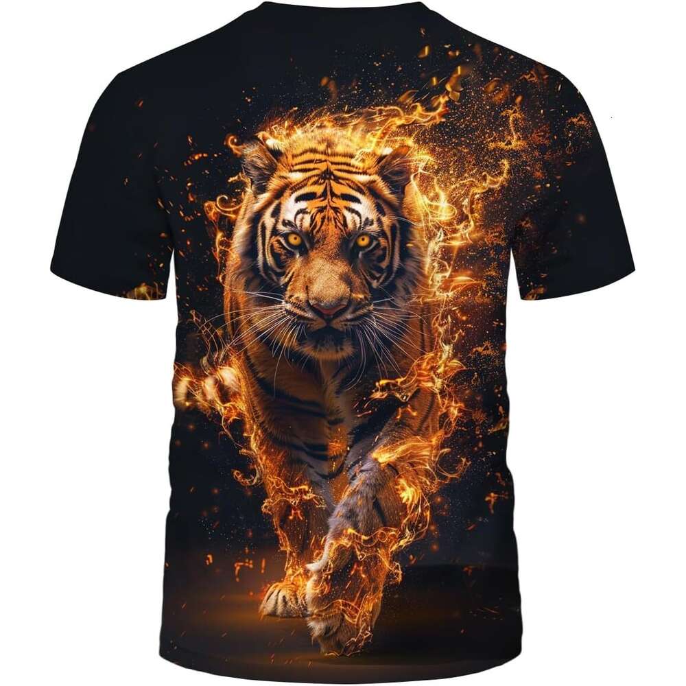 Mens T shirt Novelty Tiger T-Shirt Funny Animal Graphic Tee Shirt shirts tshirt graphic tee Casual tops summer clothes Short sleeve Free shipping