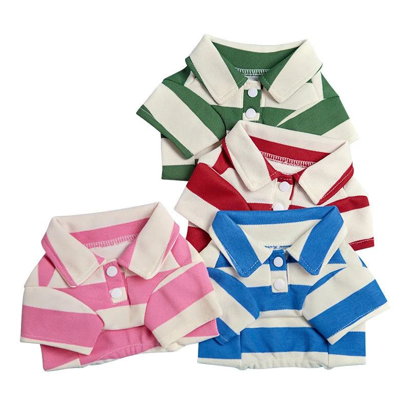 CDDMPET Pet POLO Shirt Summer Dog Clothes for Smal Dogs Puppy Cat Vest Chihuahua French Bulldog Tshirt Yorkie Poodle Pug Custome 240807 Free shipping
