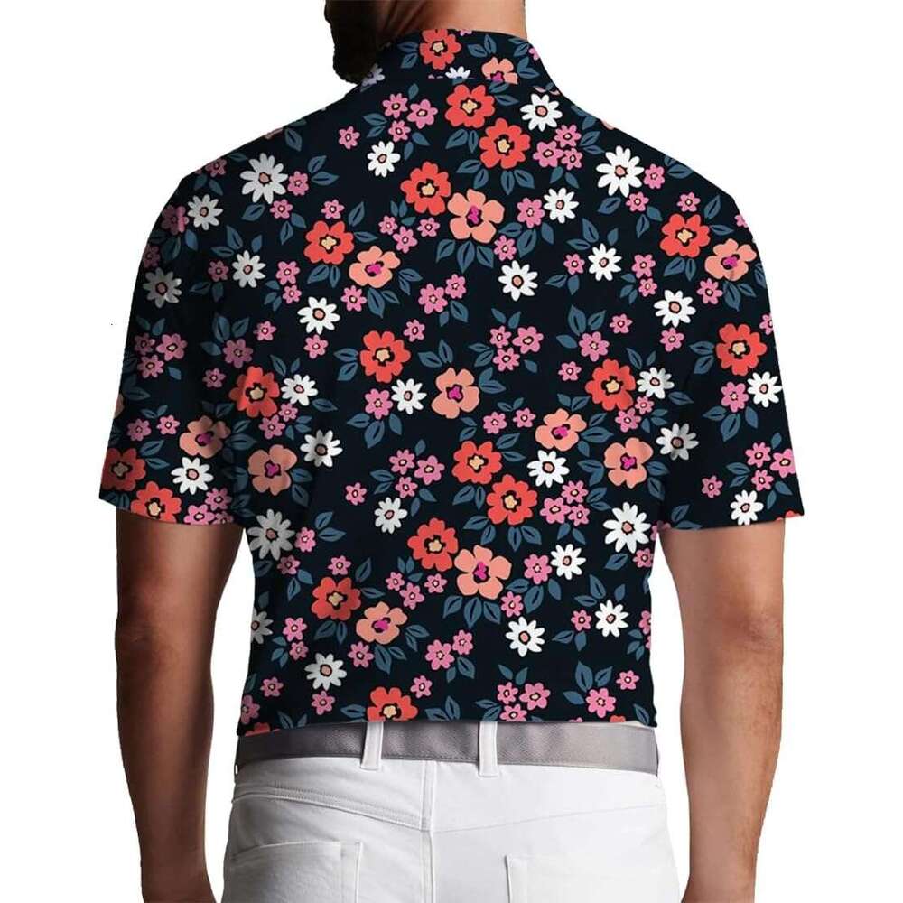 Fashion Mens Polo shirt 3D Printed Shirt Moisture Wicking Quick-Dry Performance Shirts for Men Polos shirts tshirt Casual tops summer clothes Short