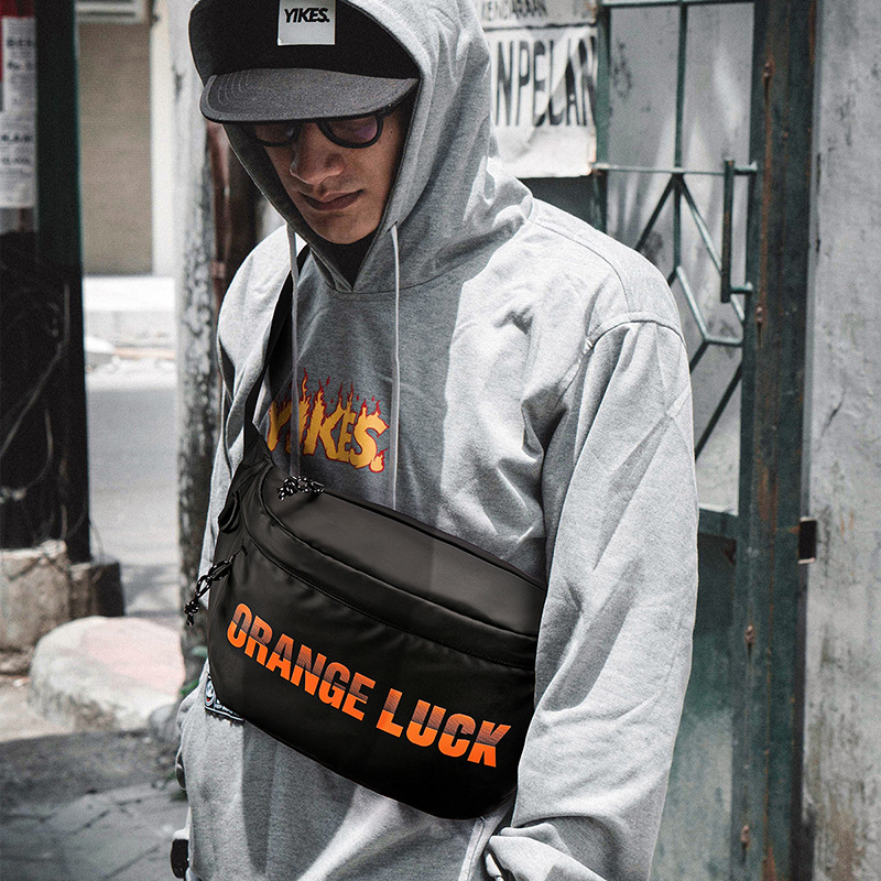Stylish chest bag portable crossbody function bag shoulder bag Men's crossbody bag men's casual couple bag