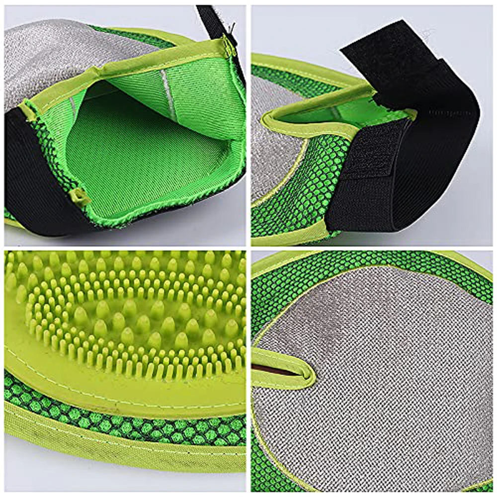 2026 New Cat Pet Rubber Grooming Dog Bath Massage Brush Cleaning Dogs Cats Horses Pets Hair Remover Mitt Gloves 240807 Free Shipping