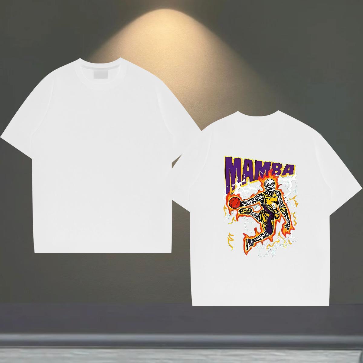 DIY T-Shirts for Men basketball Tops 230g 100% Cotton Spring Summer Designer Custom Anime Short Sleeve O-Neck Men Clothes T-Shirt