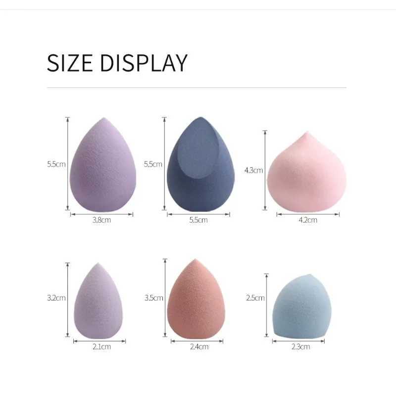 5Pcs Makeup Sponge Set Blender Makeup Tools Beauty Cosmetics Puff Face Foundation Blending for Liquid Cream and Powder New Y240807