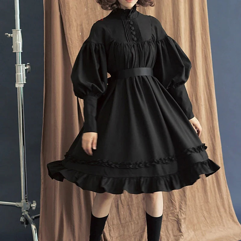 Victorian Medieval Retro Gothic Cosplay Costume Japanese Lolita Girl Long sleeve Princess Dress Halloween Carnival Party Clothes 240808