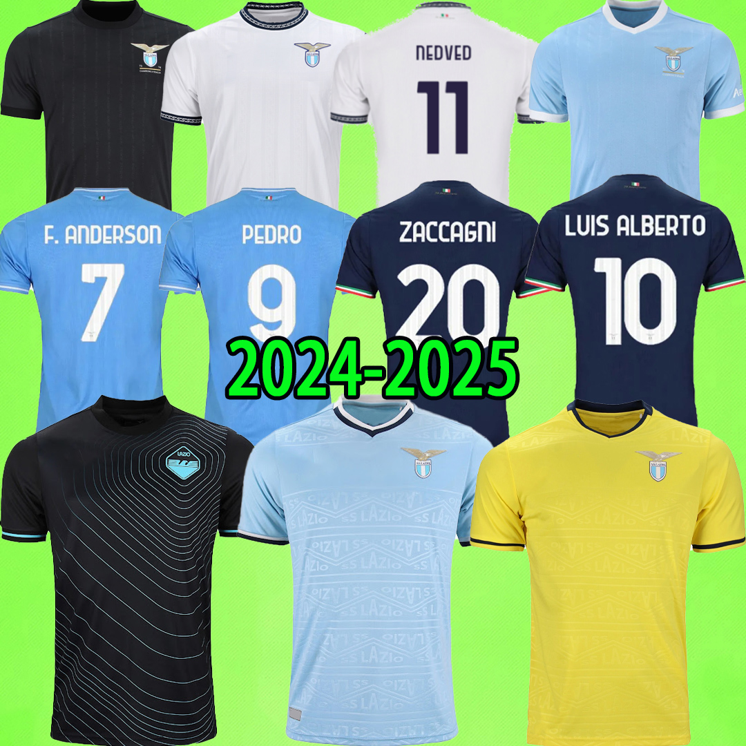 24/25 Lazio soccer Jerseys third kids kit Men PEDRO IMMOBILE ZACCAGNI LUIS VECINO ALBERTO INZAGHI NESTA 2024 2025 Maglia da calcio football shirt T 50-Year Anniversary