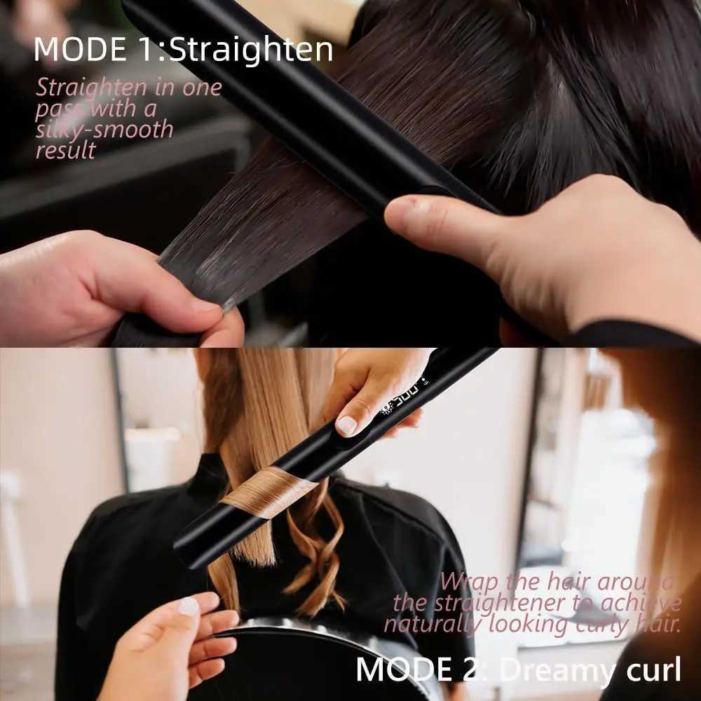 RUCHA Hair Straightener Professional High Temperature Keratin Treatment 500F Hair Flat Iron for Frizzy Hair Recovers the DamagedM240808