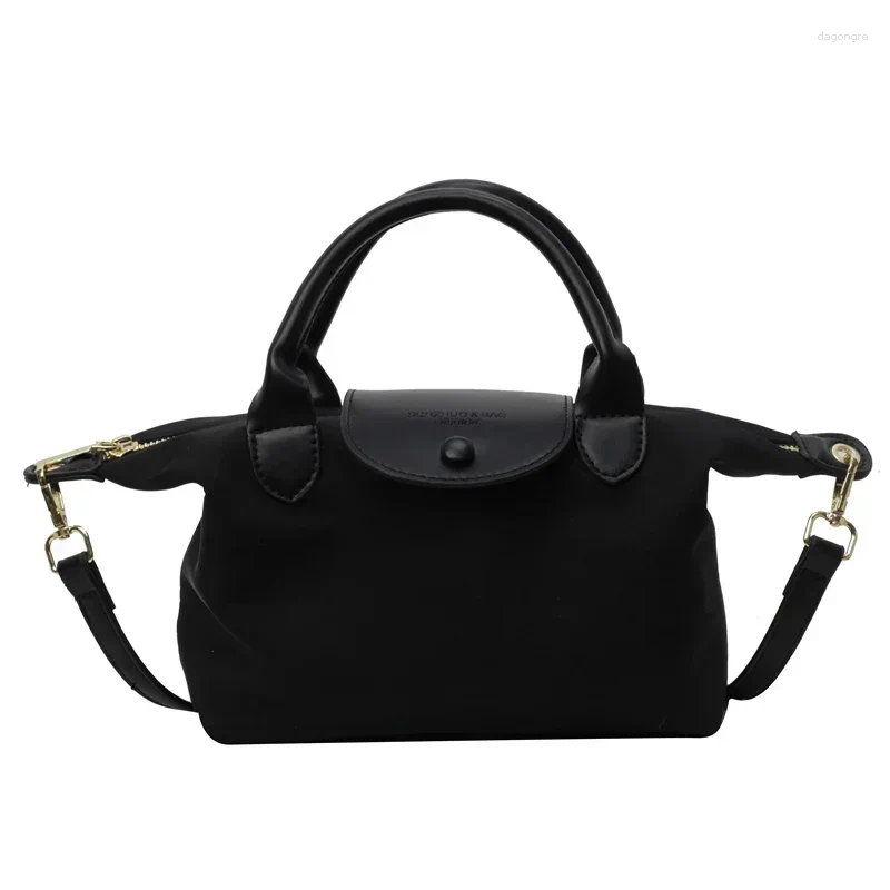 Totes 2024 Summer Solid Color Versatile Handbag Small And Lightweight Casual Shoulder Bag Light Oxford Cloth Crossbody 1045
