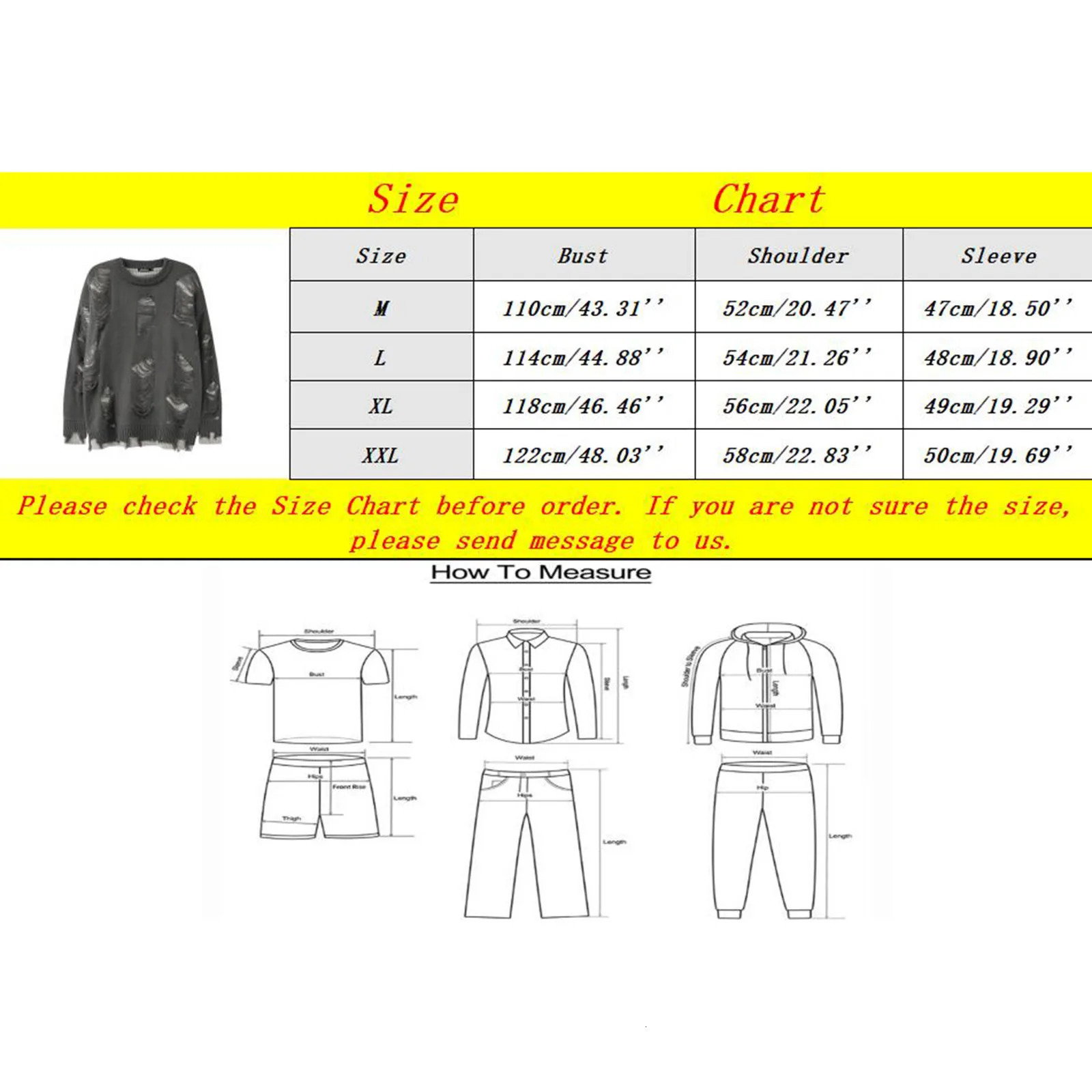 Fashion Retro Hole Breaking Sweater Mens Harajuku Y2K Style Loose Pullover Sweater Long Sleeve Casual Knit Sweater Jacket 240808