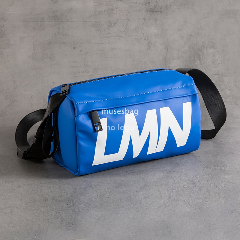 Japan and South Korea fashion waterproof shoulder bag men and women color ins trend crossbody bag personality bucket bag leisure commuting bag
