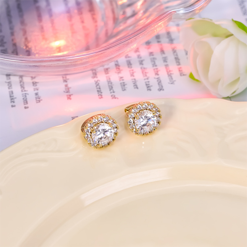 2024 Sparkg Amethyst & Moissanite Eternity Clip Earrings | Sterg Sier