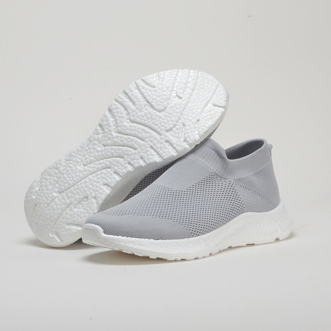 TREEPERI Lite Slip-on Lightweight Running shoes women Pink Triple White Sneakers men Black White Grey Trainers mens womens fashion sports sock shoes
