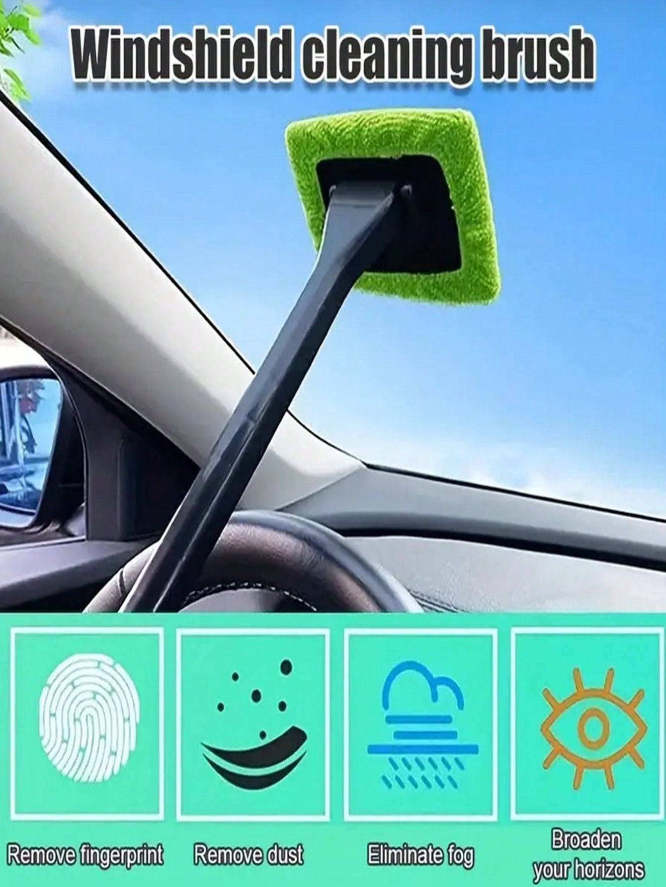 1pc glass brush defog brush cleaning brush glass brush car wash brush