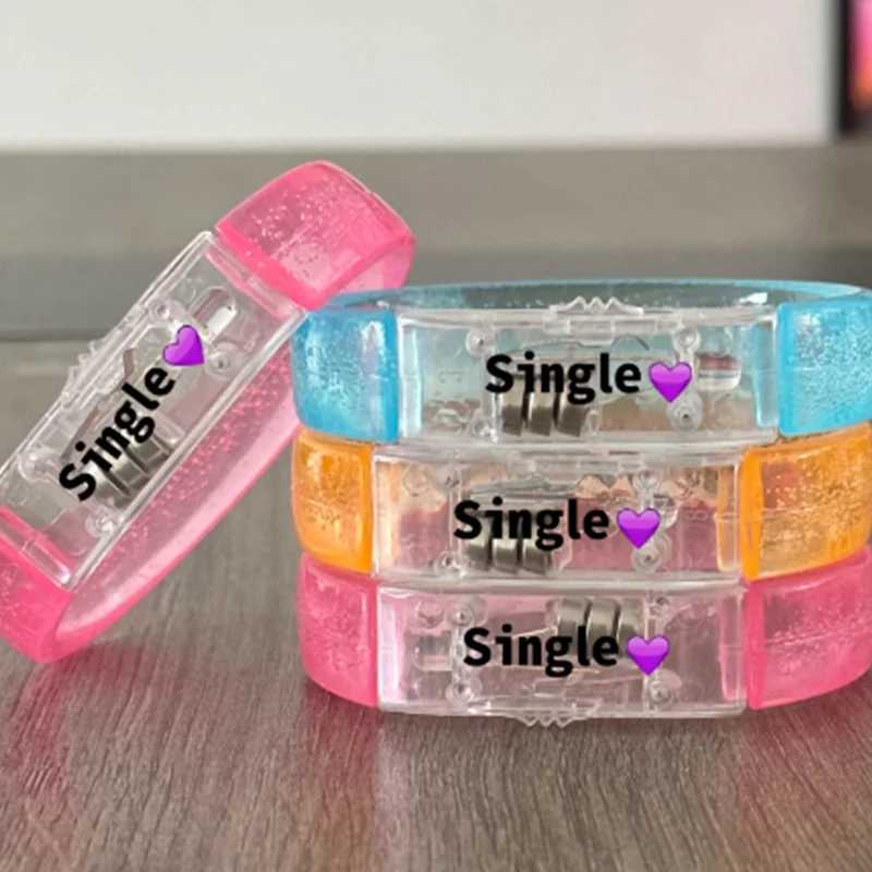 50Pcs LED Bracelets Personalized Customized Flashing Light Up Bracelet Glow Stick Wristband Birthday Neon Wedding Party Y240807