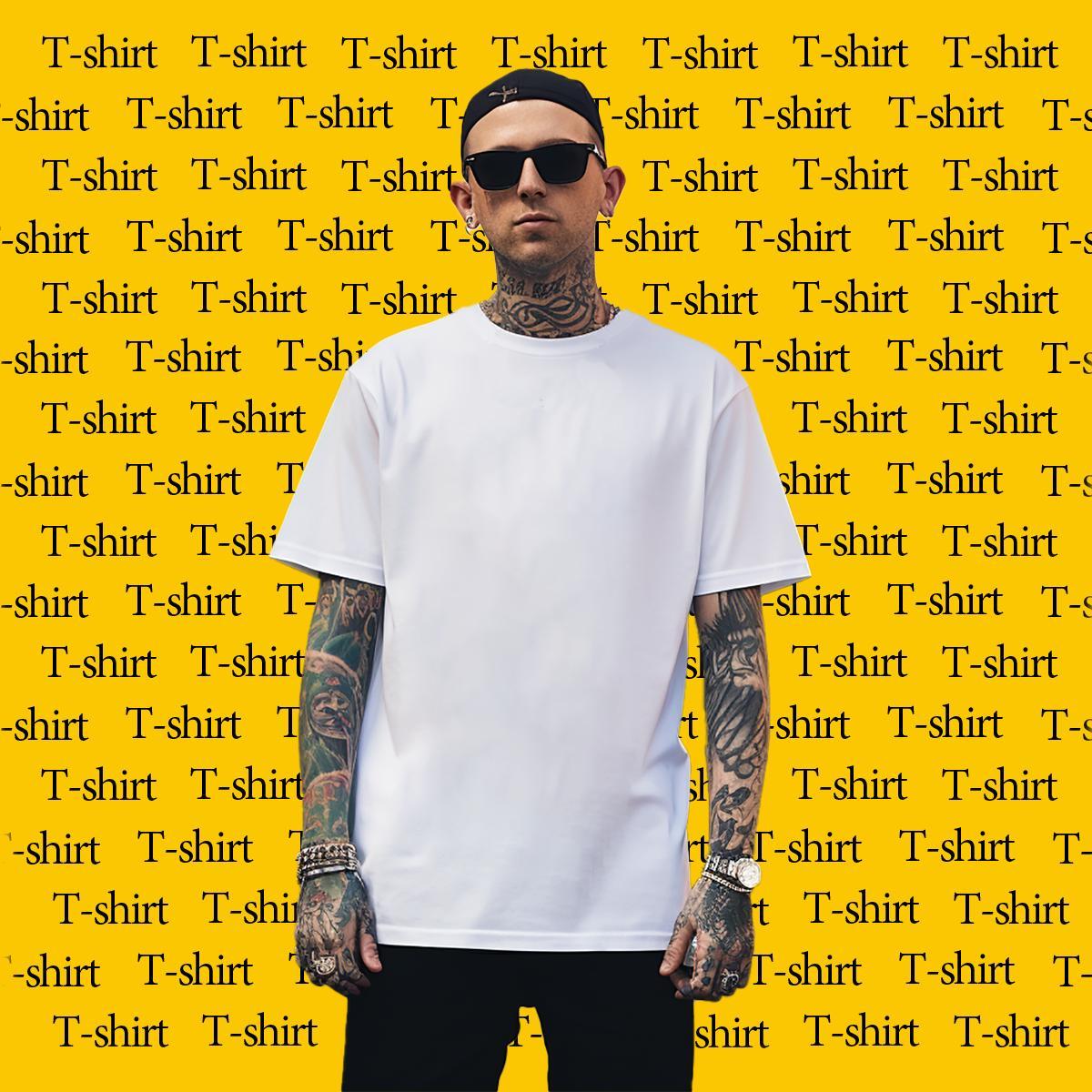Unisex hand Men T Shirts Daily Outfit Tshirts 100% Cotton 230g DIY Customized Breathable Plus Size Custom Tops Shirt